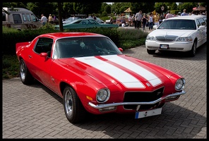 Red Mustang - White Stripes
